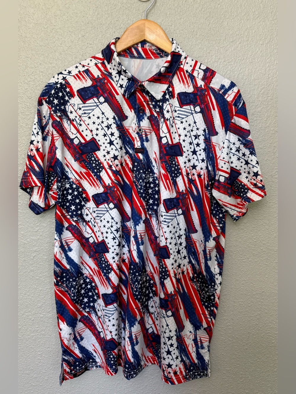 Retro Rifle | Eagle & Deagle Performance Polo | Large